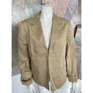 Philosophy by Republic Blazer Top Tan Beige Oatmeal Woman 14W / 14 W